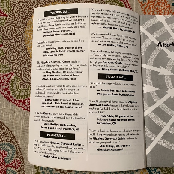 AWESOME HUGE Algebra Survival Guide book - Picture 4 of 5